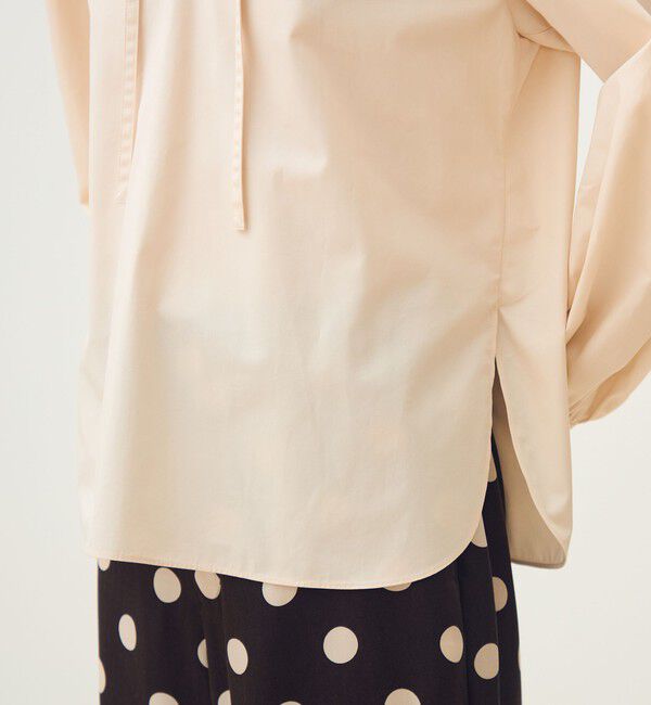 TOMORROWLAND collection「ライトモールスキン ラッフルブラウス」|シャツ・ブラウス|