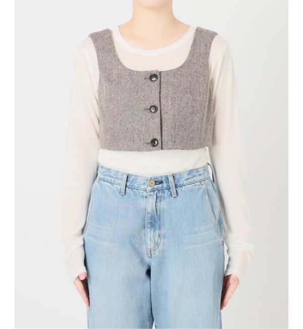 IENA LA BOUCLE「IENA LA BOUCLE ヘリンボーンビスチェ」|その他|