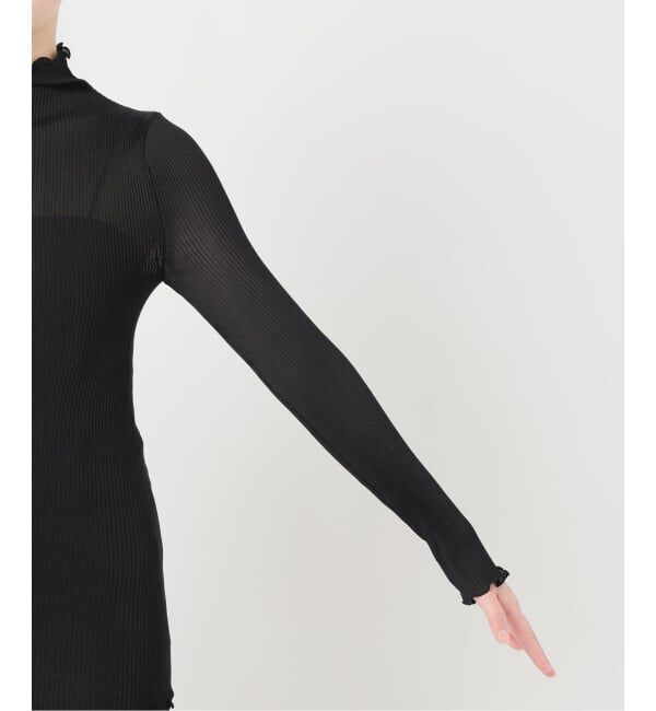 VERMEIL par iena「AROMATIQUE アロマティック  シルクボトルネックロングスリーブ J814AR」|Tシャツ・カットソー|