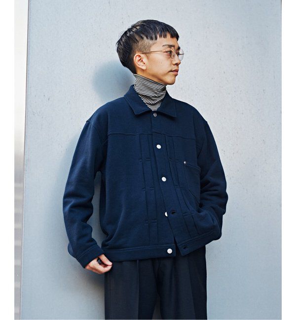 EDIFICE「【LOOPWHEELER for LOWERCASE &times; POGGYTHEMAN】別注 スウェット トラッカージャケット」|その他|