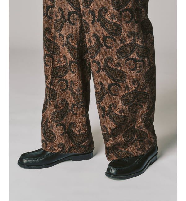 417 EDIFICE「PRINT CORDUROY EASY パンツ」|スラックス|