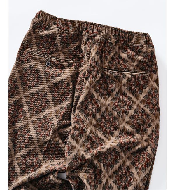 417 EDIFICE「PRINT CORDUROY EASY パンツ」|スラックス|