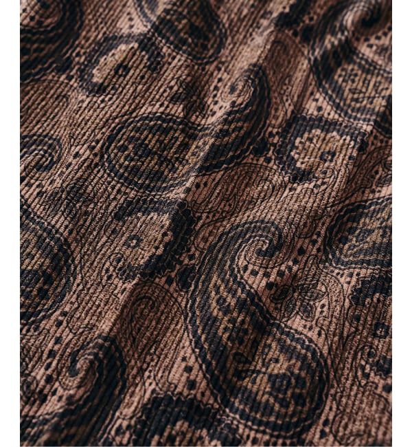 417 EDIFICE「PRINT CORDUROY EASY パンツ」|スラックス|