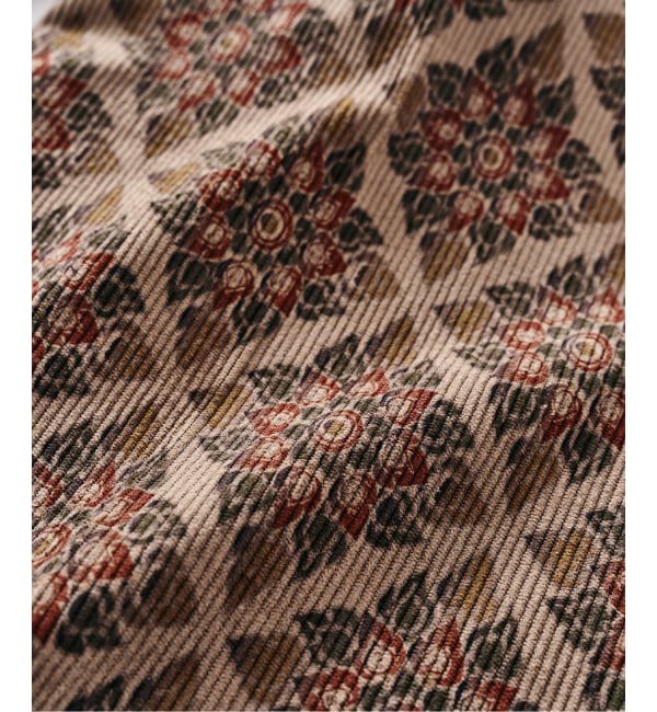 417 EDIFICE「PRINT CORDUROY EASY パンツ」|スラックス|