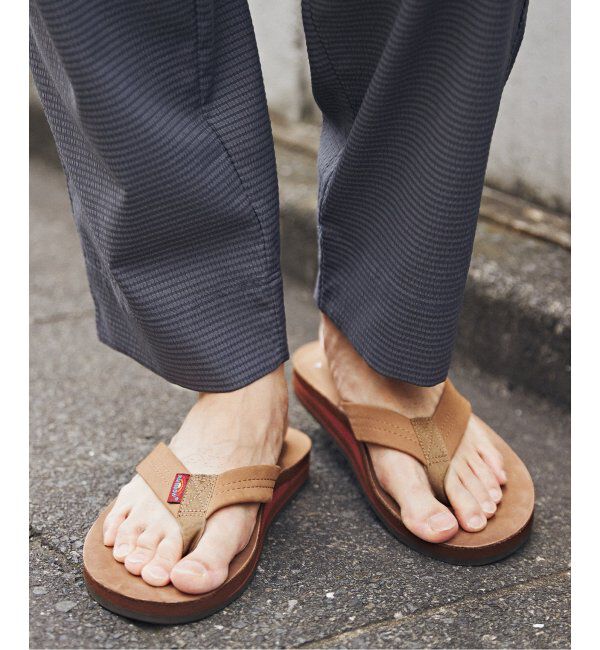 JOURNAL STANDARD relume「RAINBOW SANDALS / レインボーサンダル 別注 Double Layer レザーサンダル」|サンダル|