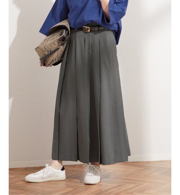 journal standard L'essage「《追加》ロングプリーツスカート」|スカート|グレー