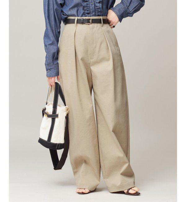 journal standard L'essage「《追加2》CP タックチノパンツ」|チノ|