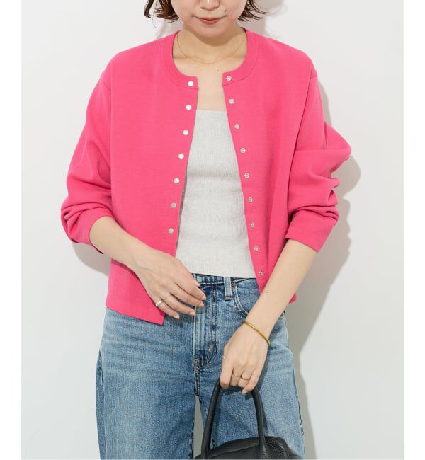 JOURNAL STANDARD relume「ウォッシャブルダブルフェイスクルーネックカーディガン」|カーディガン|