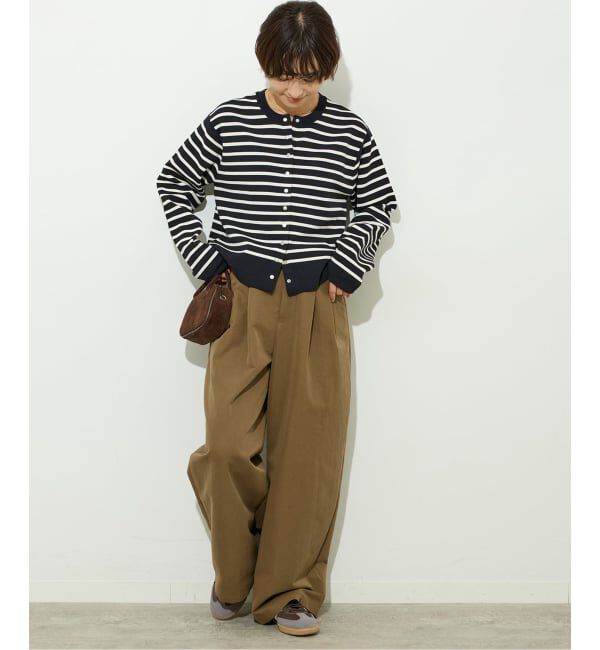 JOURNAL STANDARD relume「ウォッシャブルダブルフェイスクルーネックカーディガン」|カーディガン|