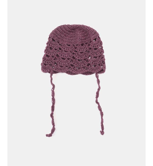 Oriens JOURNAL STANDARD「【VIE/ヴィー】Bling-bling lace cap」|ニット帽|パープル