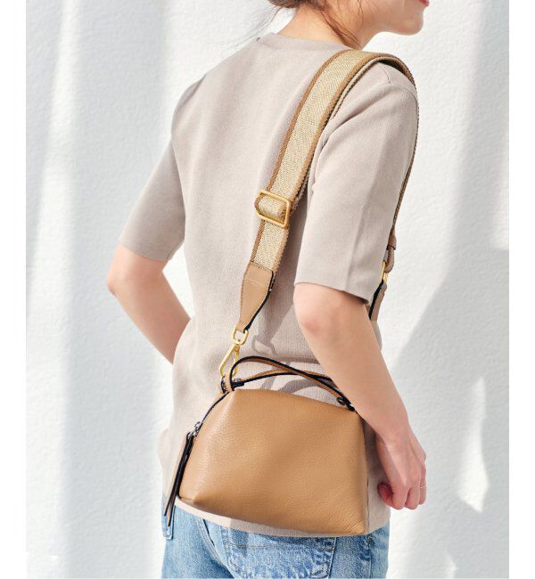 Spick and Span「【GIANNI CHIARINI / ジャン二キャリー二】ALIFA」|ショルダー・メッセンジャー|ベージュ