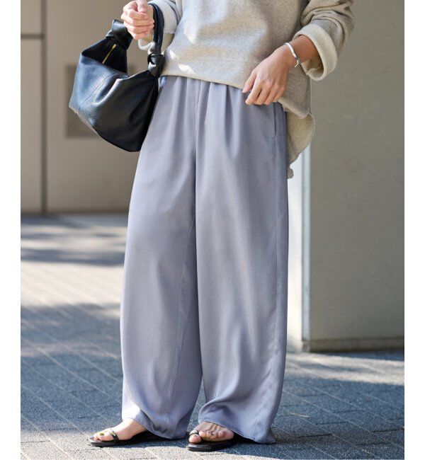 FRAMeWORK「≪追加≫サテンストレッチイージーパンツ2」|その他|