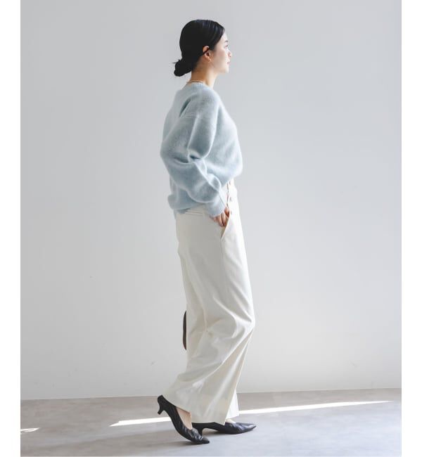 NOBLE「ソフトコーデュロイナローワイドパンツ」|スラックス|