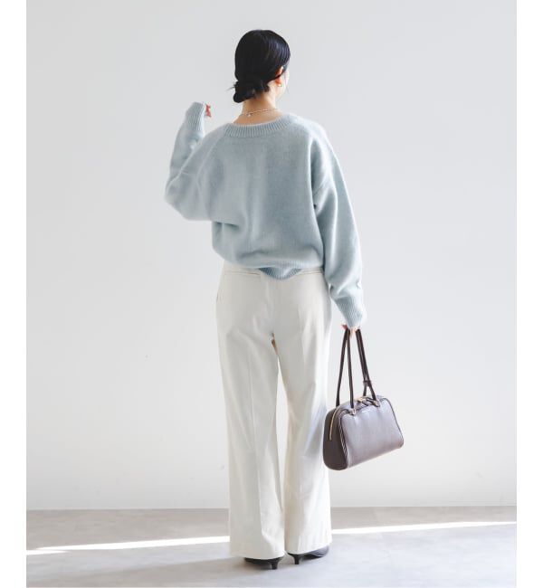 NOBLE「ソフトコーデュロイナローワイドパンツ」|スラックス|