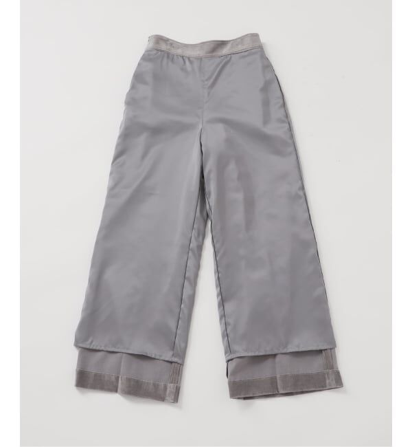 NOBLE「ソフトコーデュロイナローワイドパンツ」|スラックス|