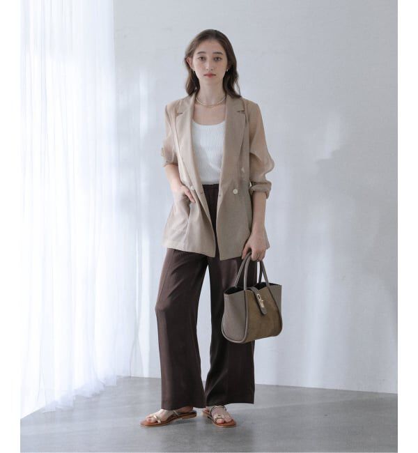  「《追加》【洗える】ウォッシャブルシアージャケット」|テーラードジャケット|