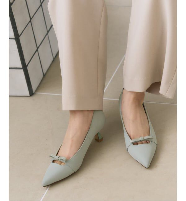  「5cmポインテッドナローリボンパンプス」|パンプス|