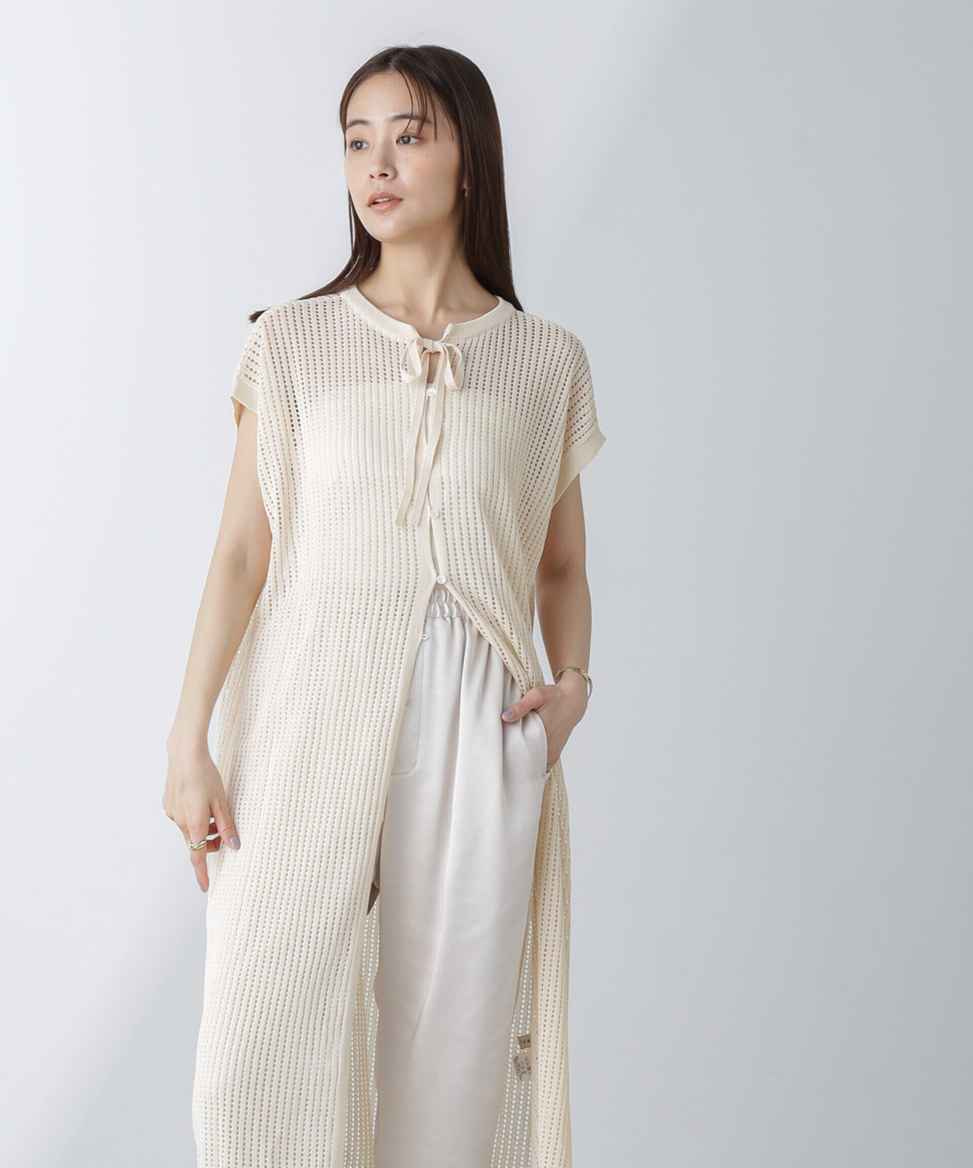 nano･universe「前後2wayメッシュワンピース」|ワンピース|