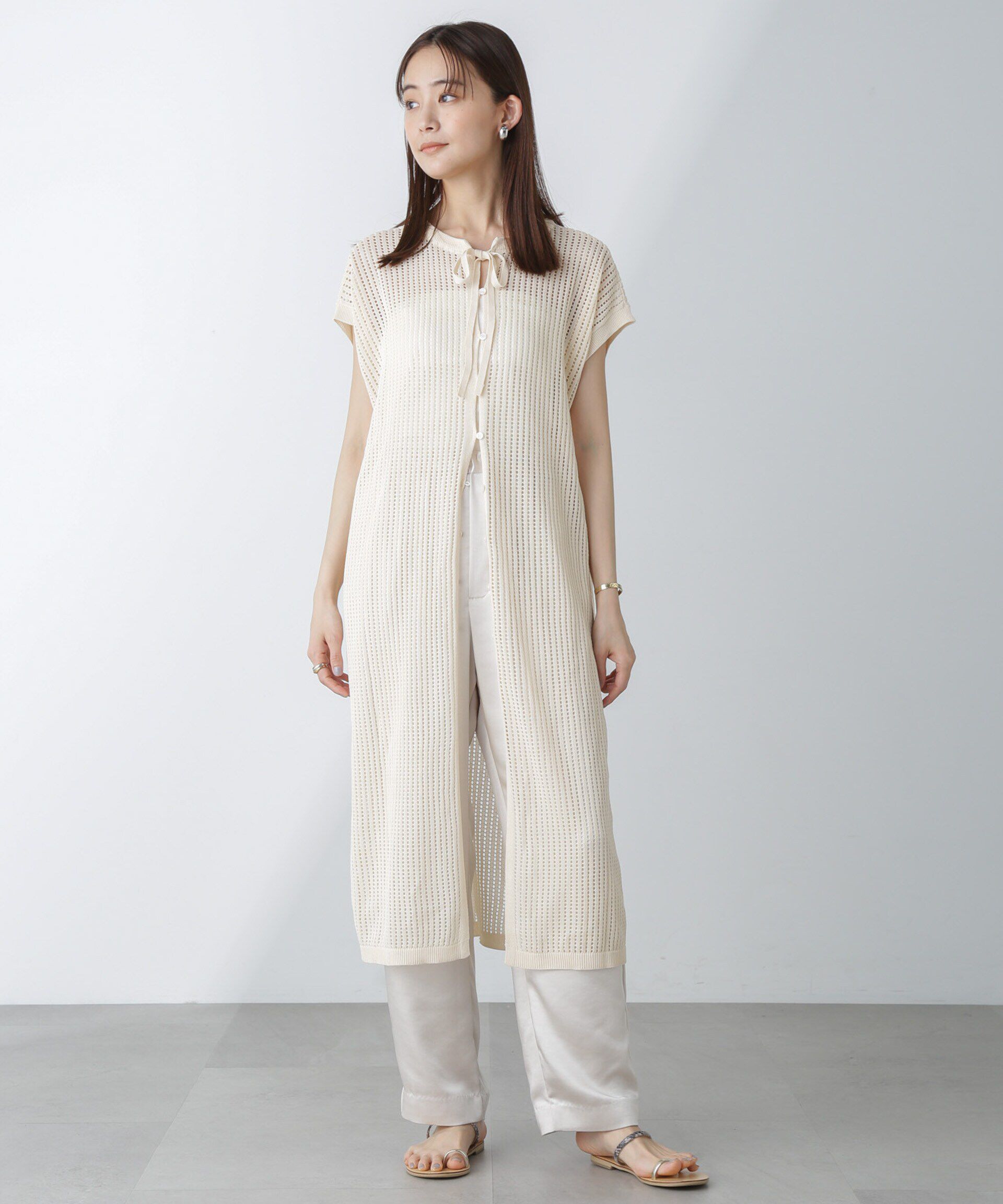 nano･universe「前後2wayメッシュワンピース」|ワンピース|