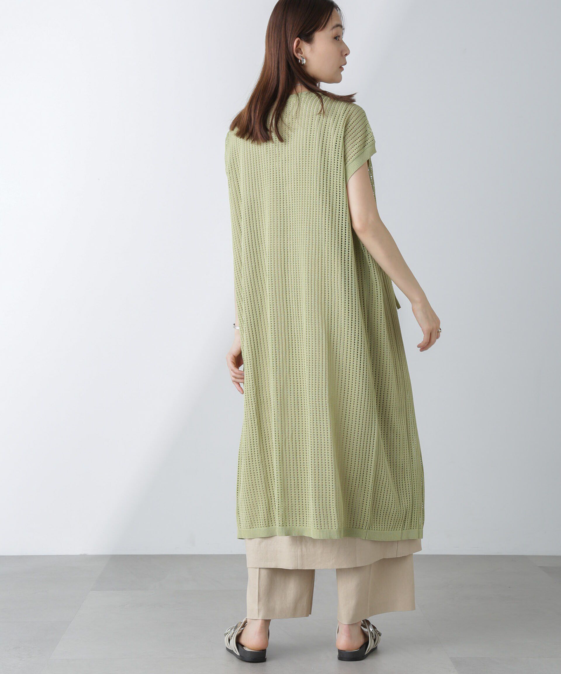 nano･universe「前後2wayメッシュワンピース」|ワンピース|