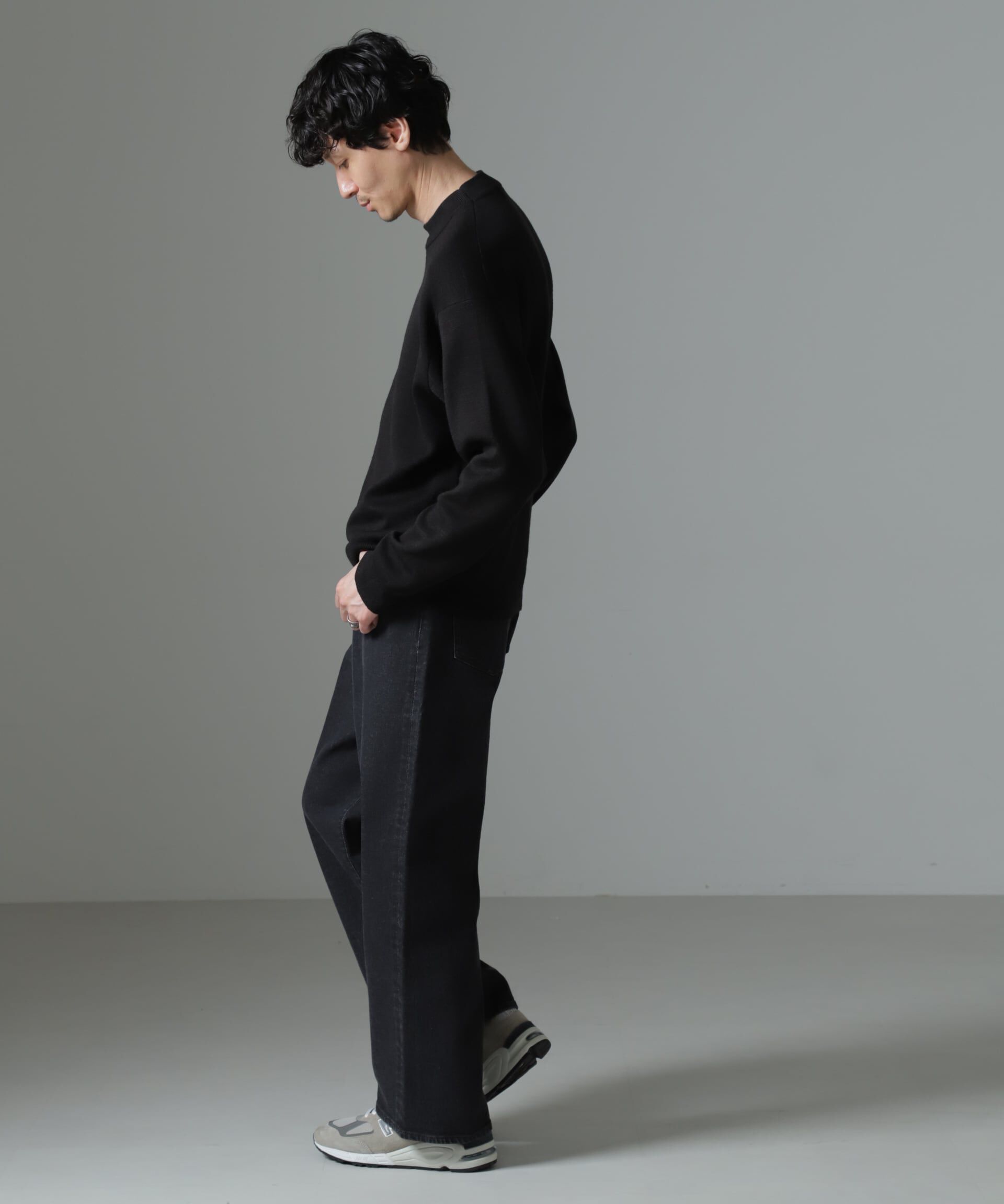 nano･universe「タスマニアミックス ミラノリブリラックスモックネックニット」|ニット・セーター|