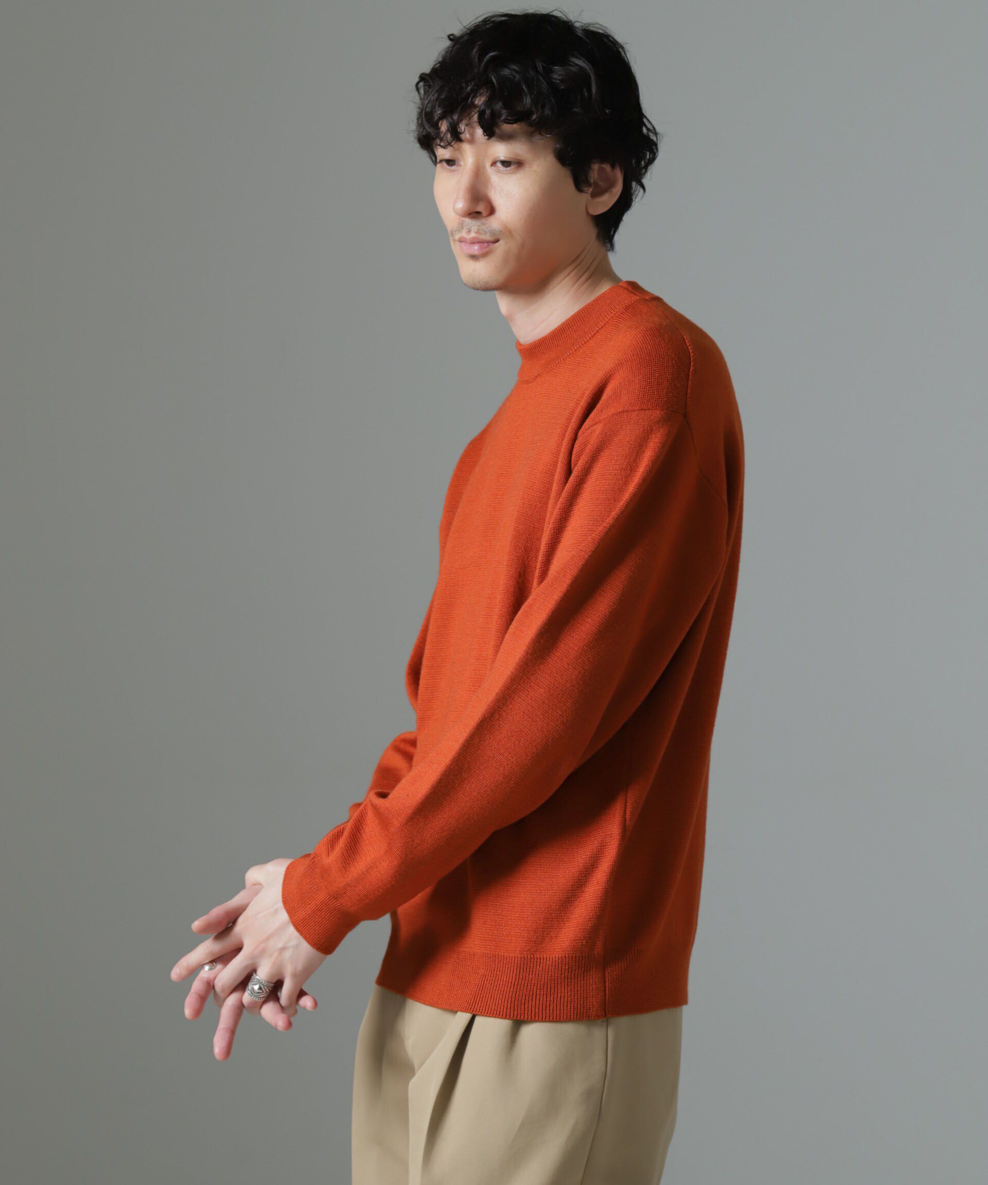 nano･universe「タスマニアミックス ミラノリブリラックスモックネックニット」|ニット・セーター|