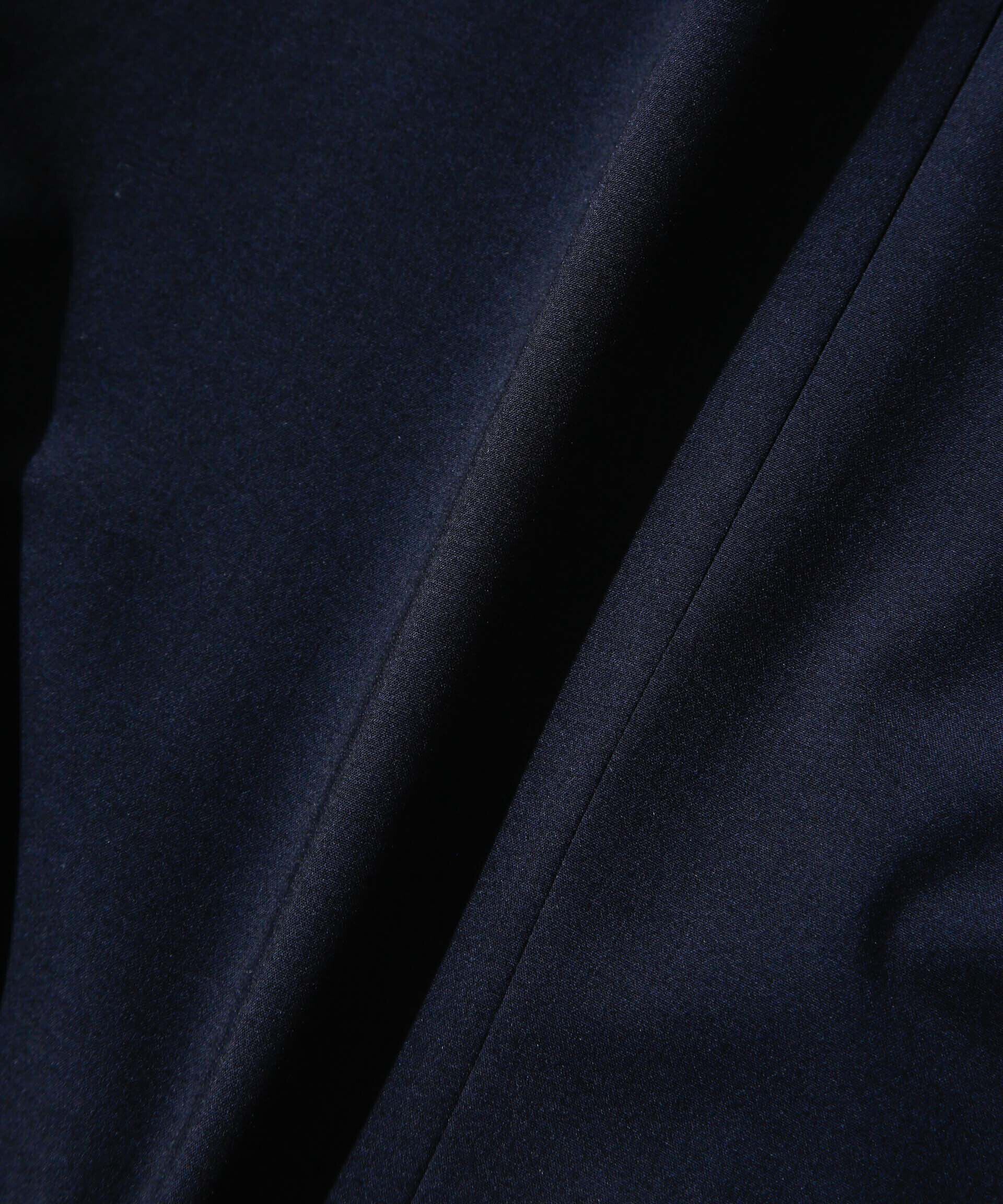 nano･universe「トロストレッチレイヤードタックワイドパンツ（セットアップ可）」|チノ|