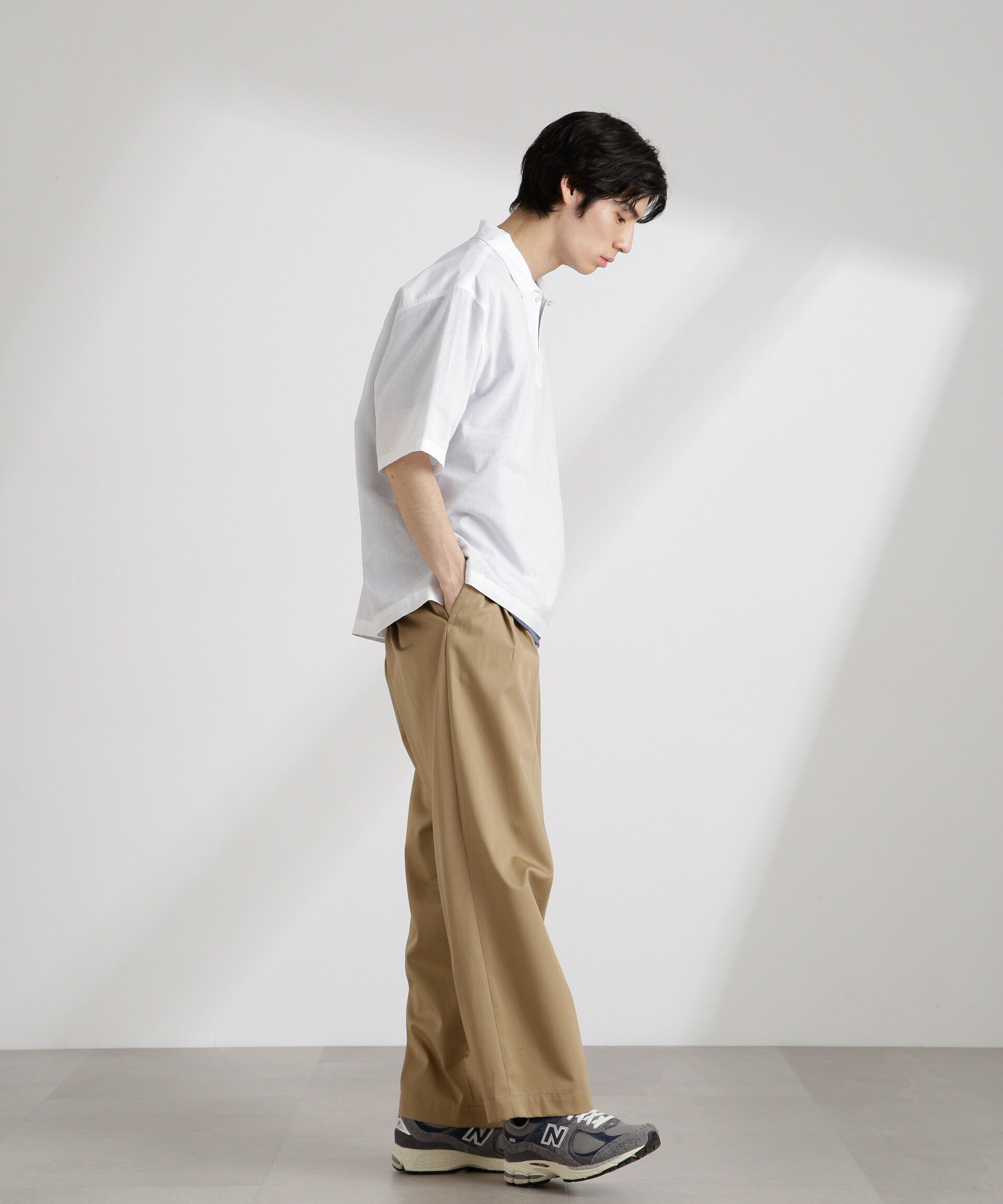 nano･universe「クールマックスリネンスキッパー」|シャツ・ブラウス|