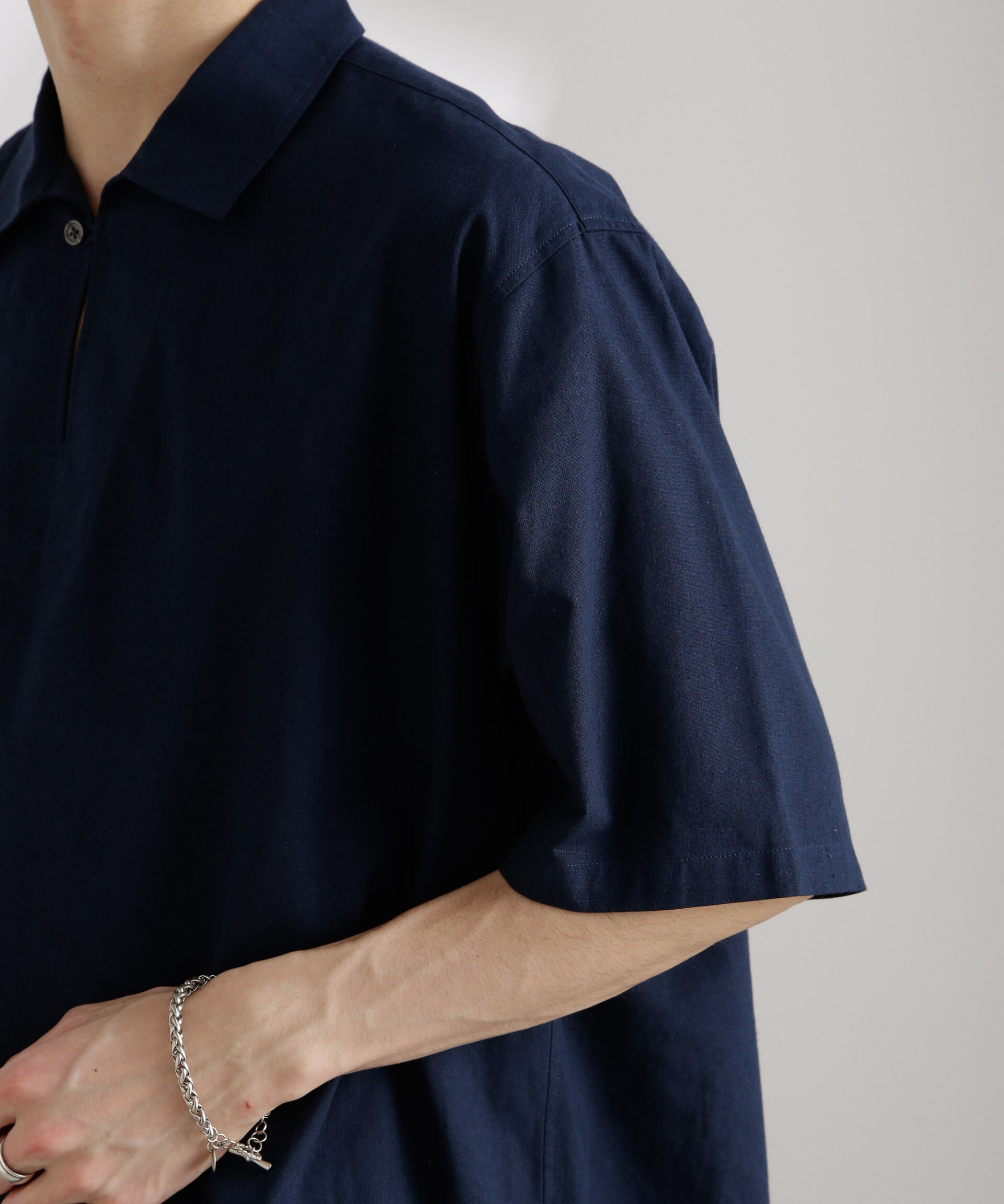 nano･universe「クールマックスリネンスキッパー」|シャツ・ブラウス|