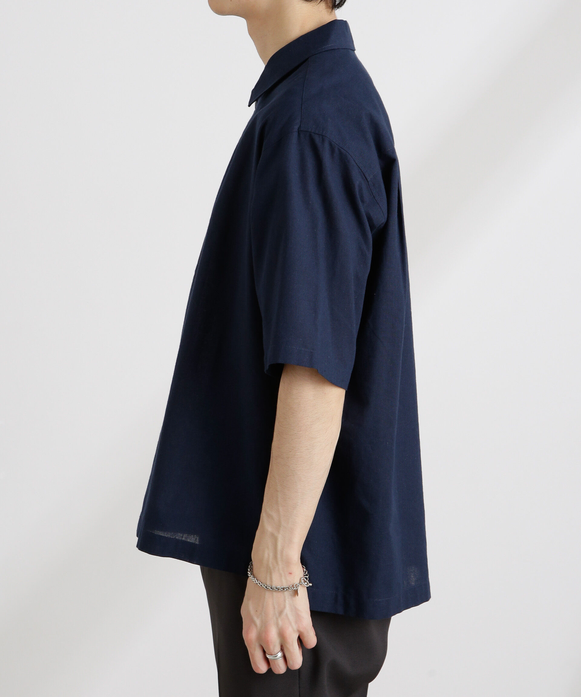 nano･universe「クールマックスリネンスキッパー」|シャツ・ブラウス|