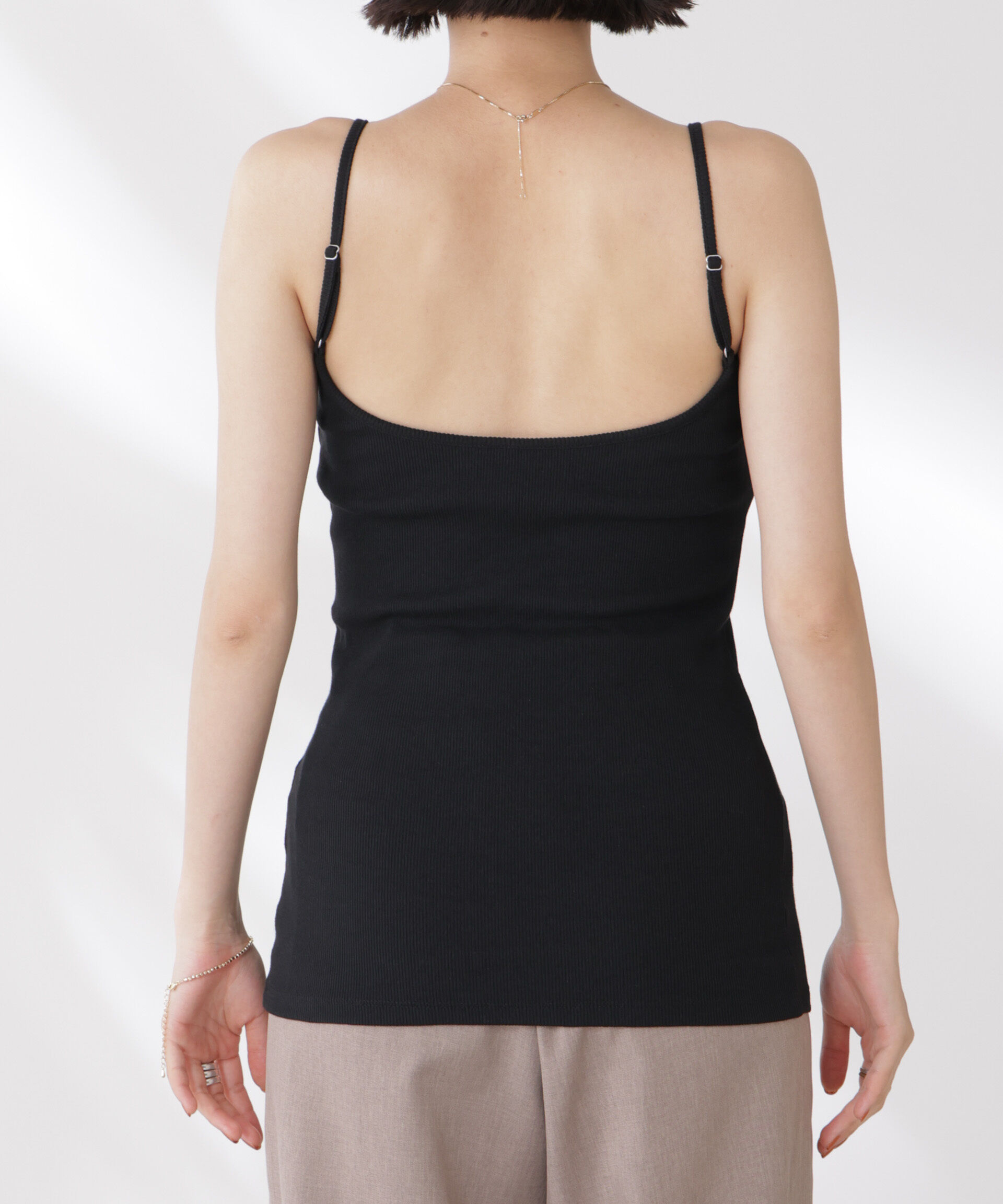 nano･universe「抗菌防臭・接触冷感機能 カップ付きキャミソール」|Tシャツ・カットソー|