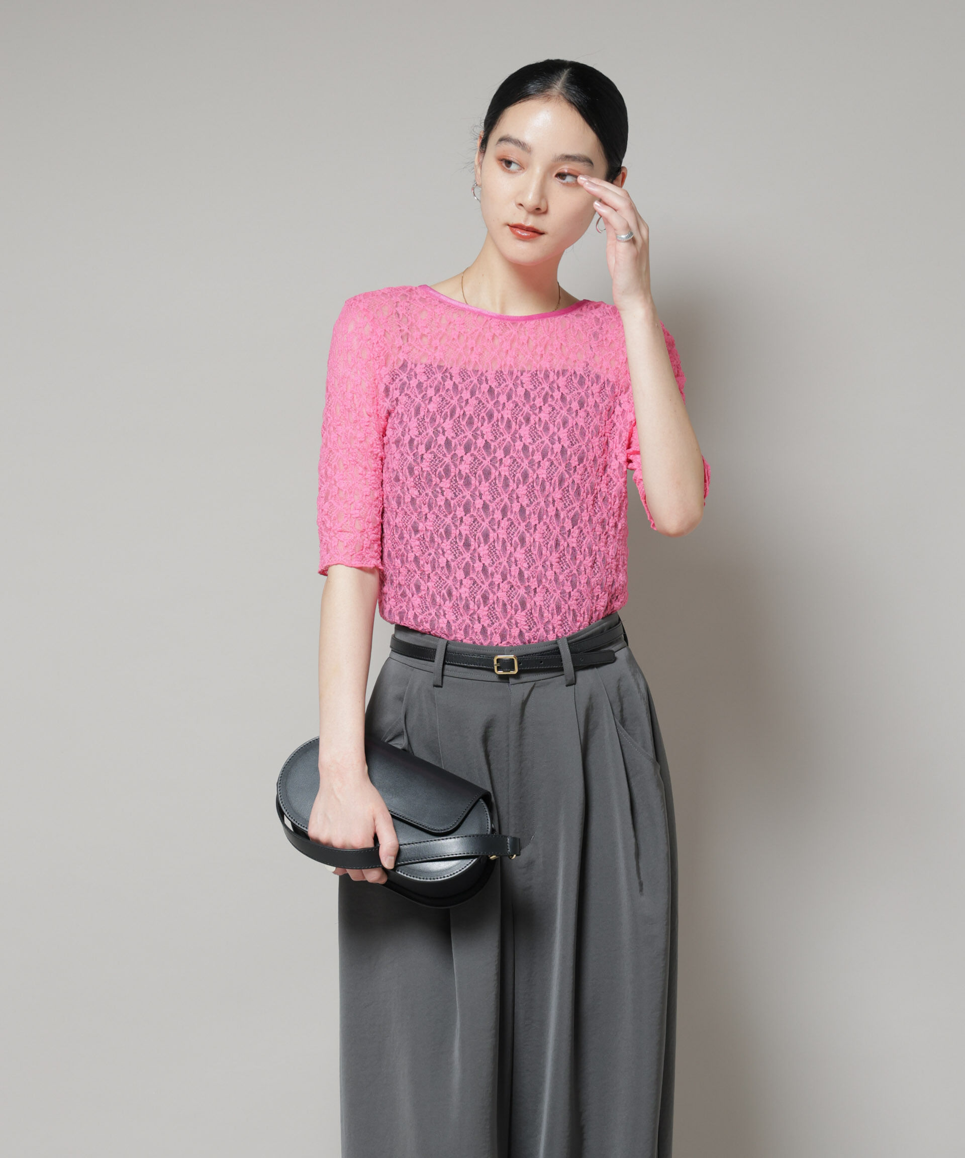 nano･universe「レースバックシャントップス」|Tシャツ・カットソー|