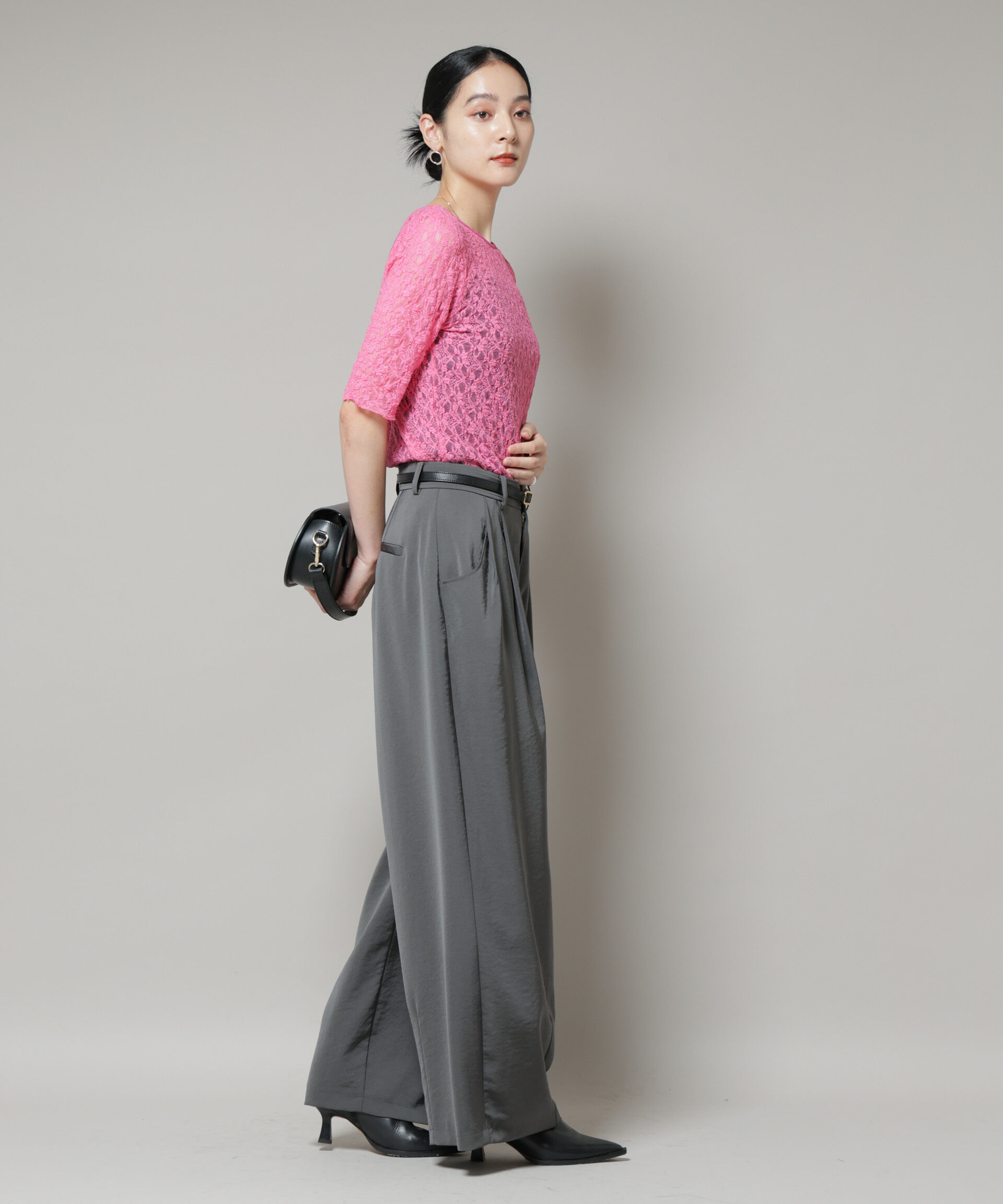 nano･universe「レースバックシャントップス」|Tシャツ・カットソー|