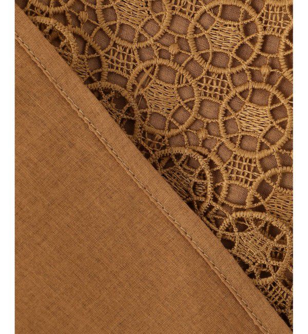 自由区「【洗える】ジオメトリックフラワーレースプルオーバー ブラウス」|シャツ・ブラウス|