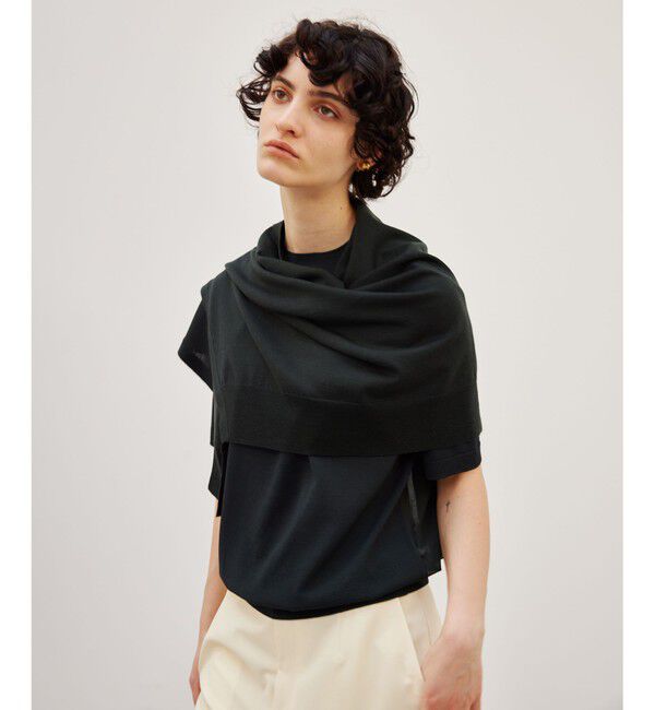 BEIGE,「【洗える】LAURA / 半袖ニット」|ニット・セーター|F Green