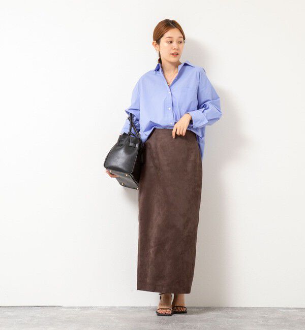 NOLLEY'S sophi「《セットアップ対応》フェイクスエードハイウエストタイトスカート」|スカート|