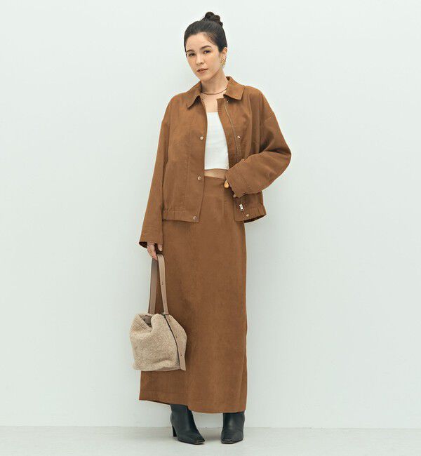 NOLLEY'S sophi「《セットアップ対応》フェイクスエードハイウエストタイトスカート」|スカート|