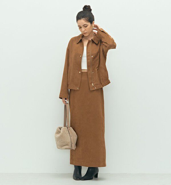 NOLLEY'S sophi「《セットアップ対応》フェイクスエードハイウエストタイトスカート」|スカート|