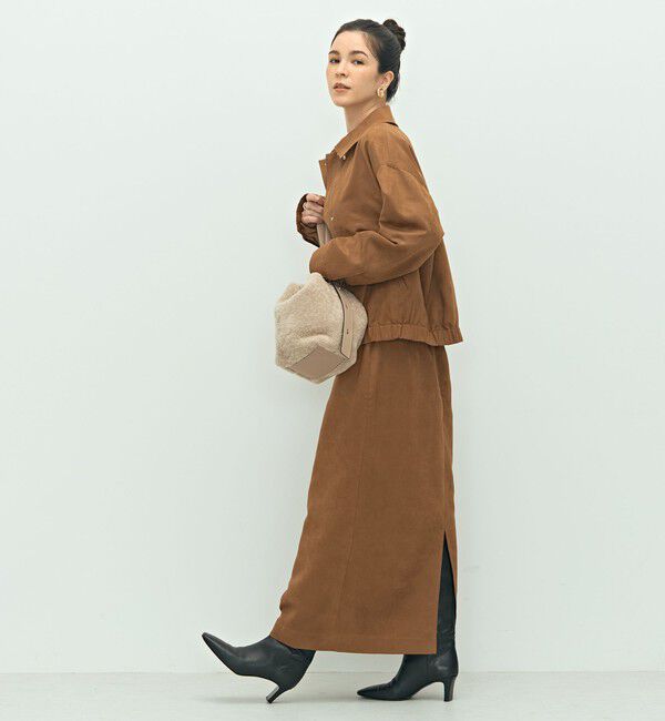 NOLLEY'S sophi「《セットアップ対応》フェイクスエードハイウエストタイトスカート」|スカート|