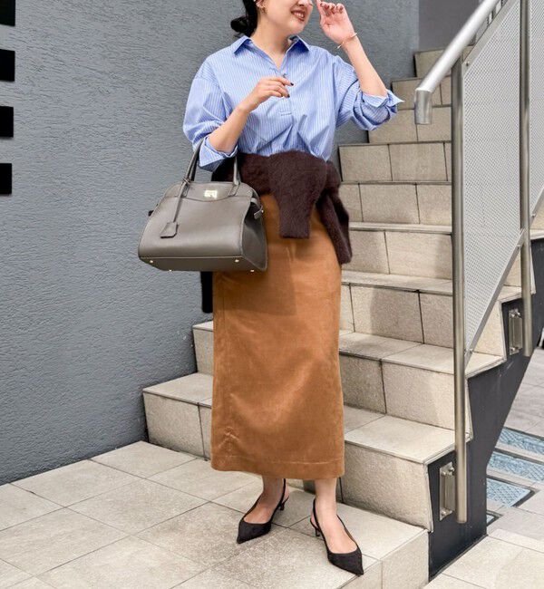 NOLLEY'S sophi「《セットアップ対応》フェイクスエードハイウエストタイトスカート」|スカート|