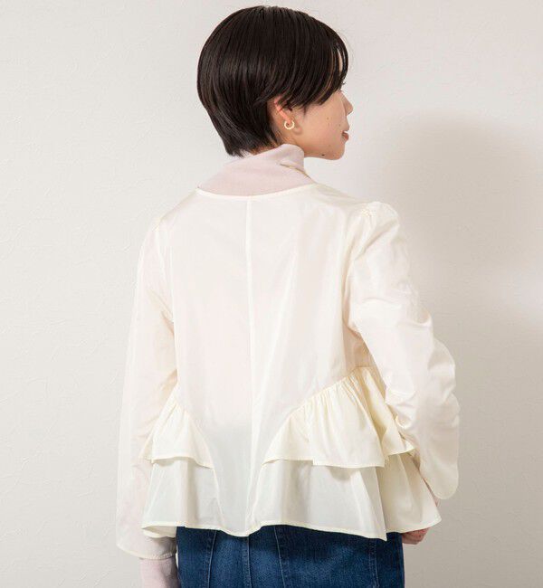 NOLLEY'S sophi「ウォッシャブルマイクロタフタティアードブラウス」|シャツ・ブラウス|