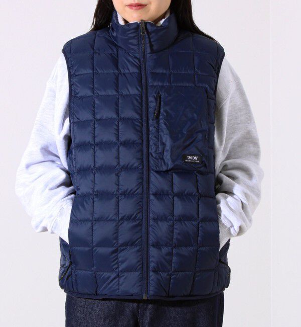 GLOSTER「【2WAYで着回せる】【UNISEX】GLOSTER配色別注 TAIONボア&times;ダウンベスト」|ダウンベスト・ベスト|