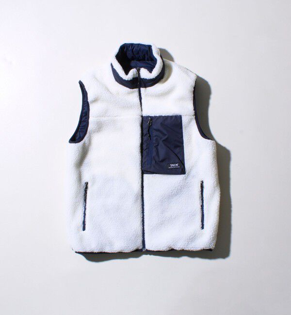 GLOSTER「【2WAYで着回せる】【UNISEX】GLOSTER配色別注 TAIONボア&times;ダウンベスト」|ダウンベスト・ベスト|