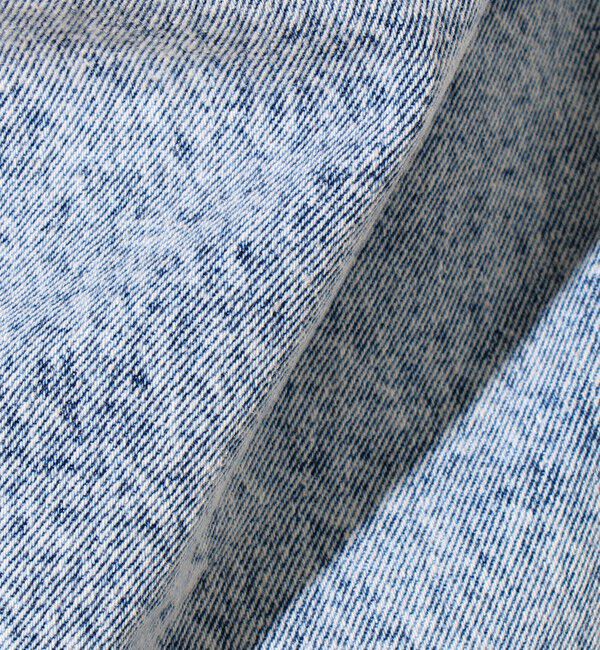 GLOSTER「【シーズンレス/UNISEX】ケミカルウォッシュ ワイドデニムイージーパンツ」|デニム|