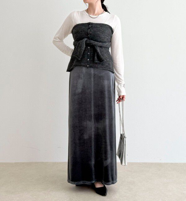 fredy emue「モヘヤ混ビスチェカーディガン」|カーディガン|