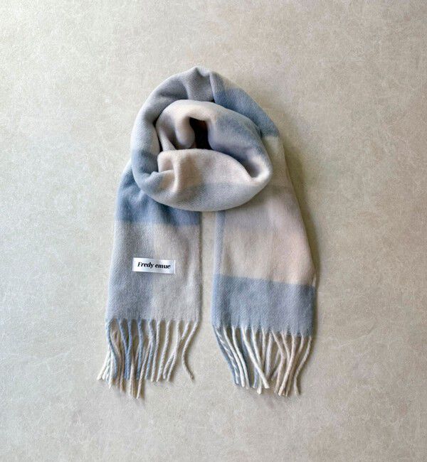 fredy emue「【秋冬の差し色に】ソフトタッチチェックマフラー 40」|マフラー|