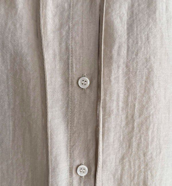 fredy emue「シャイニーシアーギャザーブラウス」|シャツ・ブラウス|