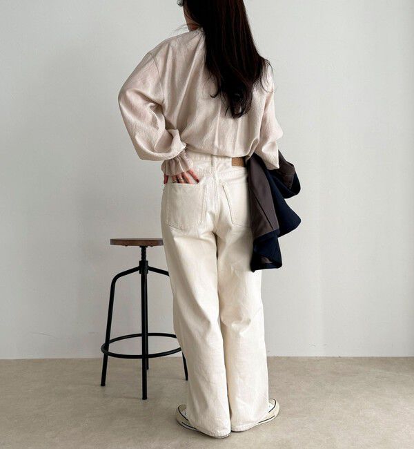 fredy emue「シャイニーシアーギャザーブラウス」|シャツ・ブラウス|