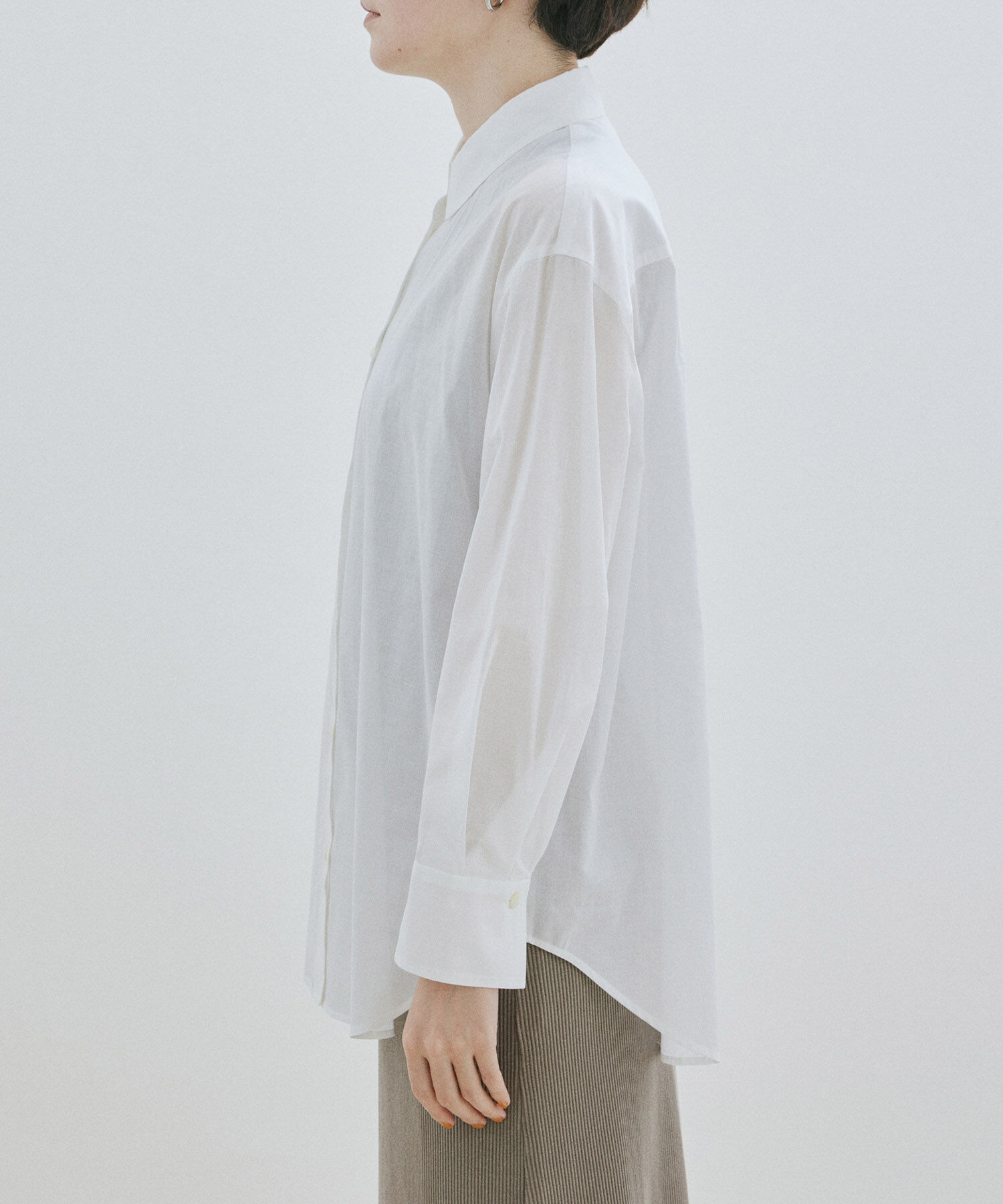 SALON adam et rope'「【NIPPON CULTURE】ワッシャーローンオーバーシャツ / 無地・ストライプ」|シャツ・ブラウス|