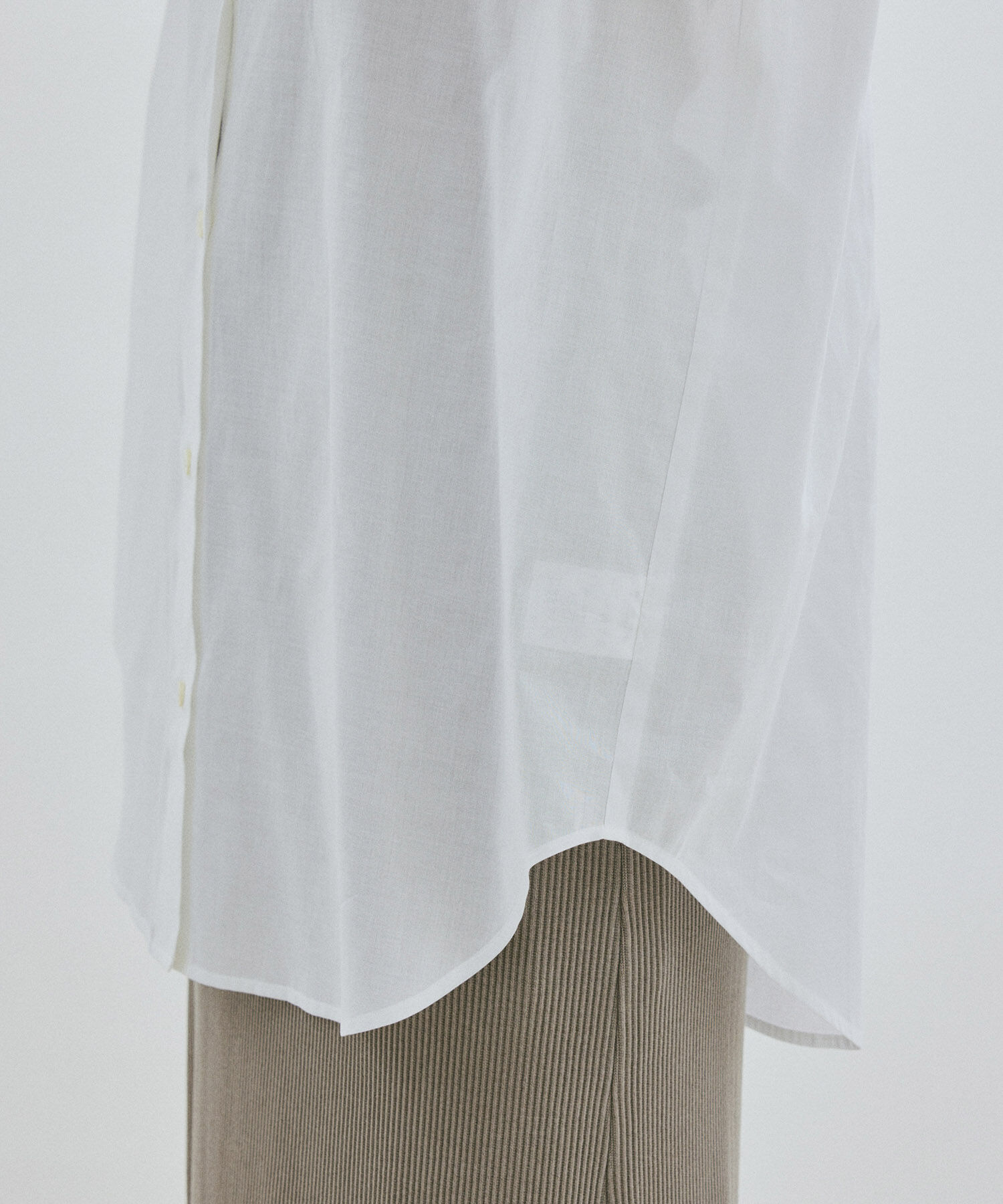 SALON adam et rope'「【NIPPON CULTURE】ワッシャーローンオーバーシャツ / 無地・ストライプ」|シャツ・ブラウス|